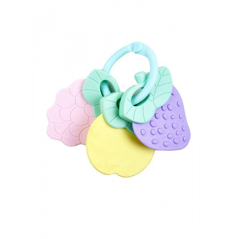 Cross-border baby hand rattle toy 0-1 years old newborn baby can gnaw teething glue baby bed bell pedal piano pendant