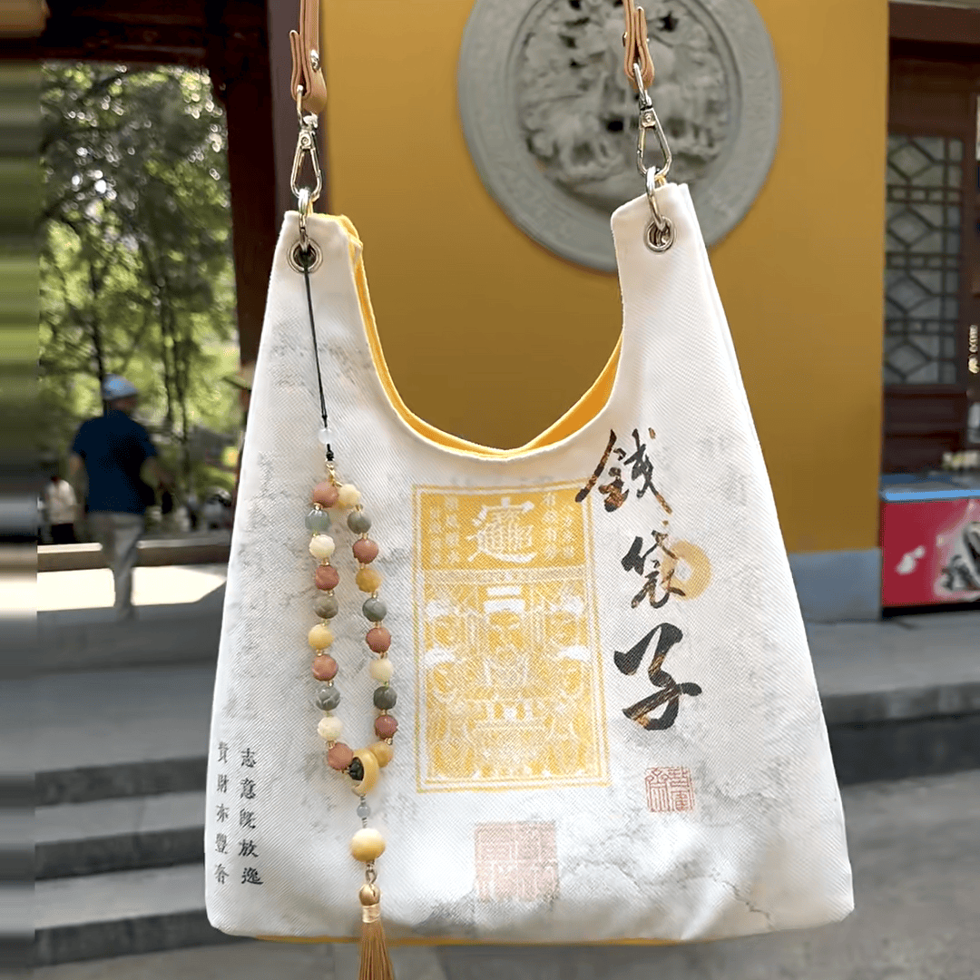 New money bag canvas bag lucky girls messenger handbag storage bag shoulder bag