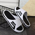 Summer trendy men's slippers - stylish outdoor & indoor home slippers, non-slip bathroom slides for couples