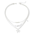 Wholesale bowknot choker necklaces - european & american style, multi-layered layered accessories, niche faux pearl, light luxury, high-end necklaces