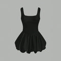 new european and american cross-border e-commerce women's fashion: minimalist sexy tank dress, slim-fit tulip mini dress