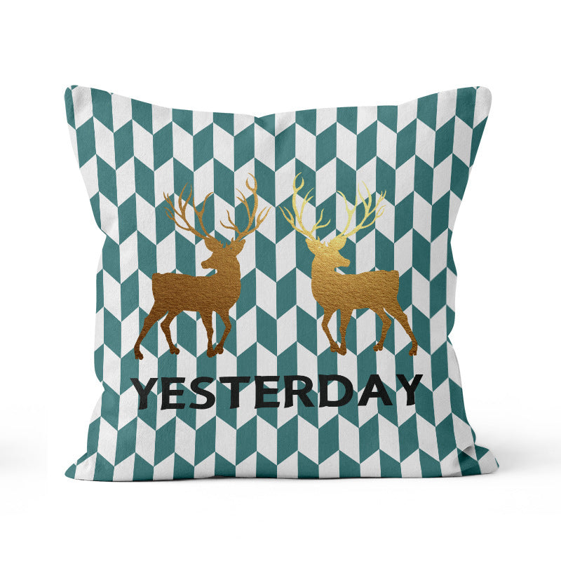 Cartoon throw pillow sofa cushion bed headrest office reading lumbar support backrest pillow with insert - customizable