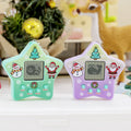 Five-pointed star pet feeding game console kids educational digital toy creative retro keychain pendant
