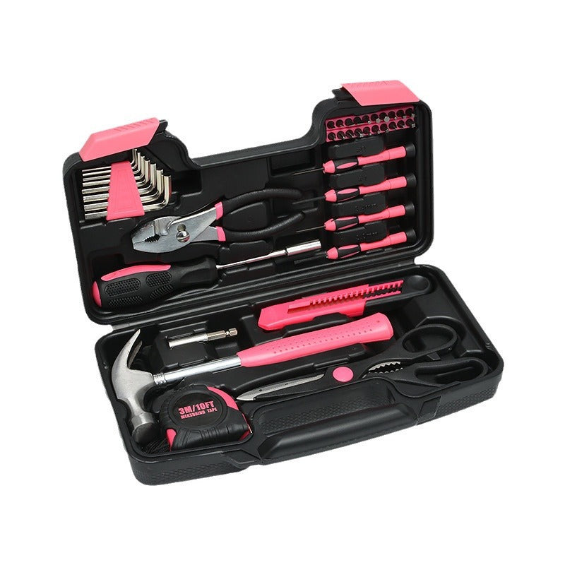 New Household Combination Tool Set 39-piece 45 #Carbon Steel Auto Repair Tools Hardware Toolbox 9639