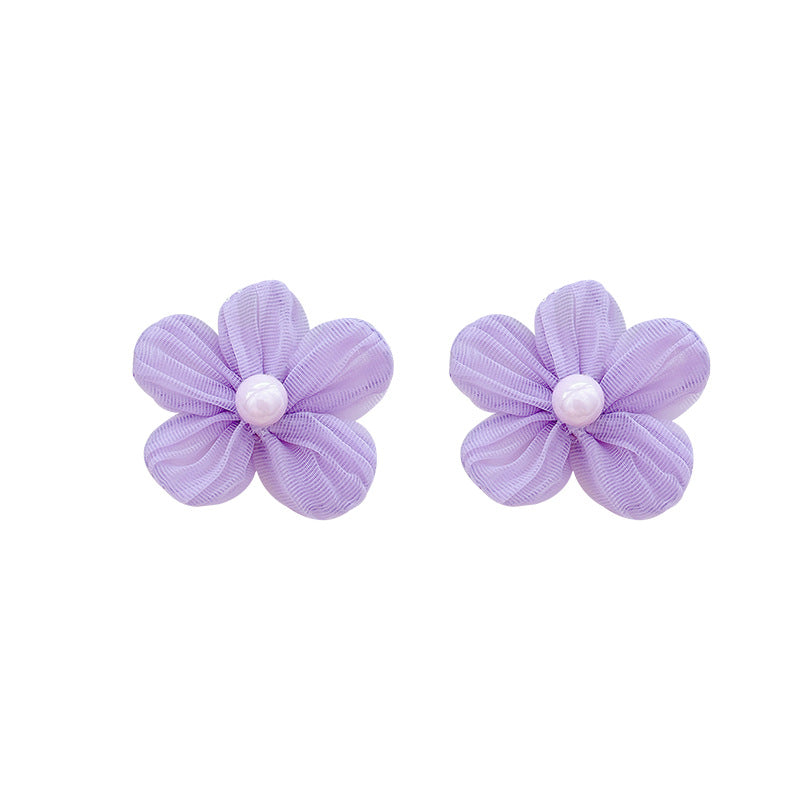 Super fairy elegantsweet purple flower earrings for women popularclassysense small fresh earrings stylisheasiest for match earrings
