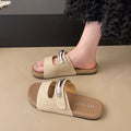 Birkenstock casual beach sandals - trendy women's flip-flops for outdoor wear - 2025 summer new arrival - lightweight, low-profile, hook-and-loop sandals