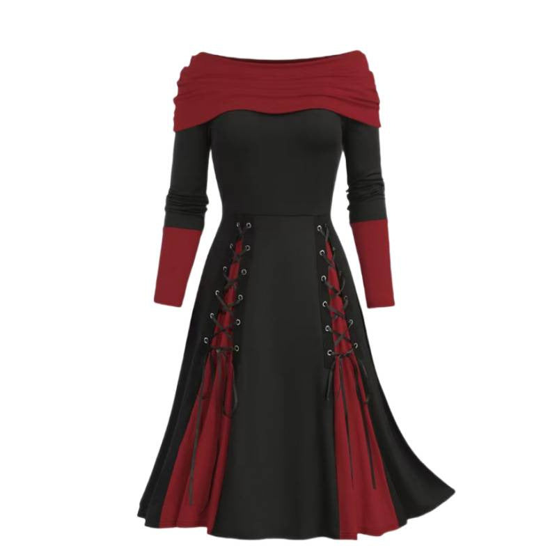women's color block patchwork dress - new arrivals on  &