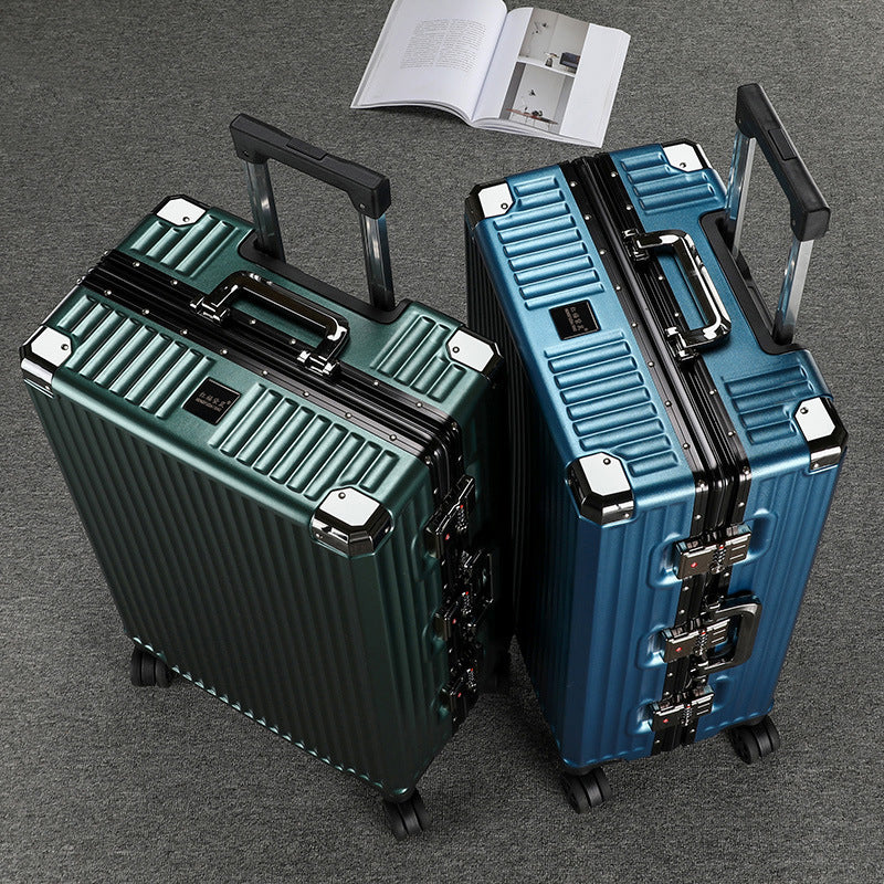 Luggage 2023 new thickened silent wheel password box can sit large capacity female strong and durable suitcase oversized