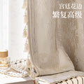 High-precision french jacquard fabric shading flower stream dream high-end living room bedroom accessible luxury shaoxing keqiao manufacturer