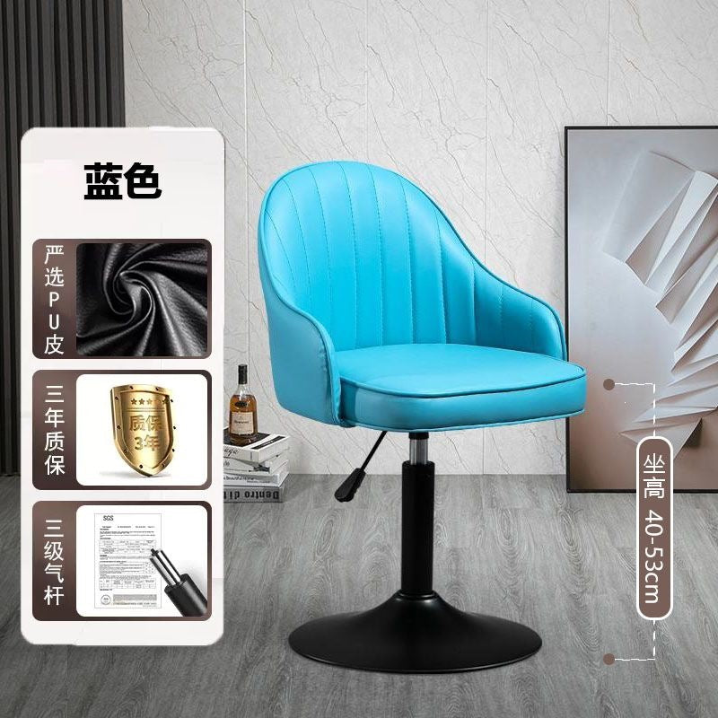 Bar chair adjustablerotate modern casual backrest bar stool for home front desk bar accessible luxury chair high stool