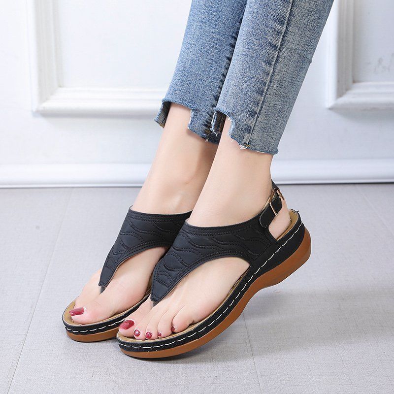 Women's plus size sandals (sizes 35-43) - new summer roman sandals, fairy style high heels, platform wedges