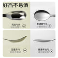 Baby portable spoon and fork set - 316l stainless steel ingot spoon - self-feeding training utensils - children's weaning fork and spoon