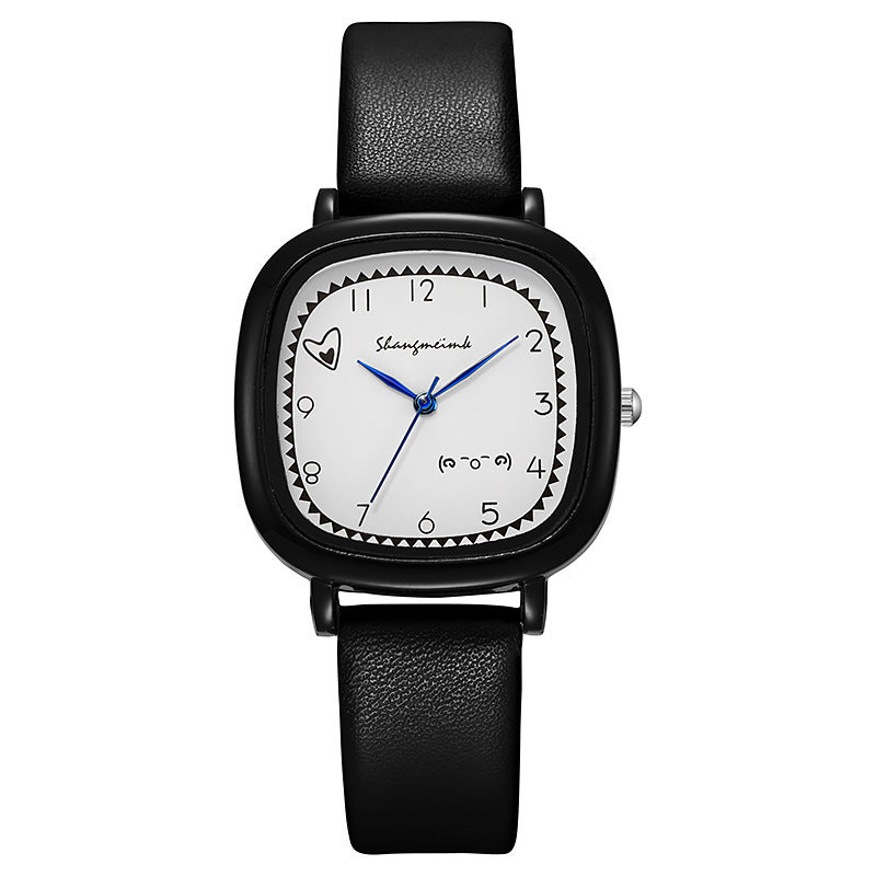 Shangmei cross-border small fresh and good-looking girl heart best friend exam watch primary and secondary school students simple square watch