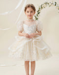Girls' summer dress - stylish and chic tutu princess dress for girls, perfect for runway shows, hosts, piano performances, and flower girls