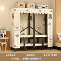 Stereo folding wardrobe, installation-free cloth wardrobe, for home bedroom, strong and durable, simple wardrobe, steel frame storage wardrobe