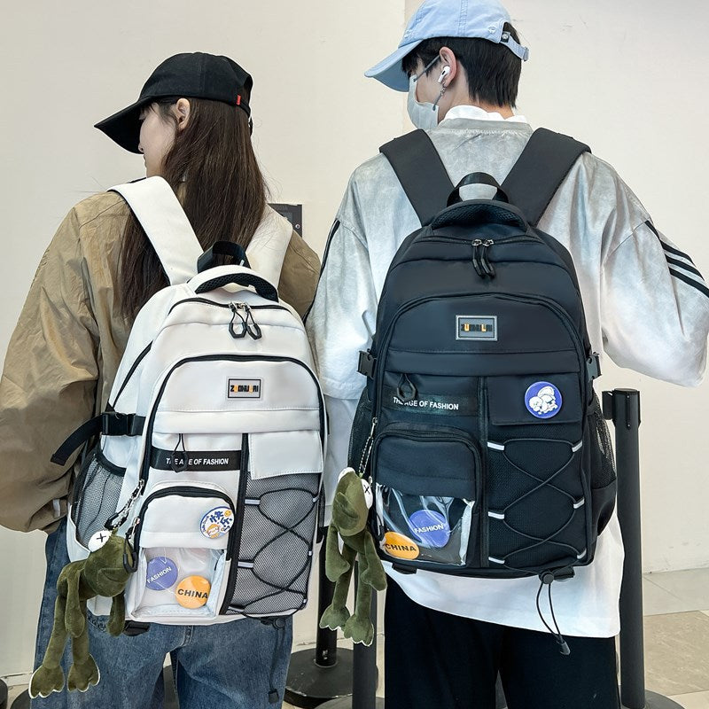 New primary school students, junior high school students, male burden reduction spine care schoolbag, high school boys, large-capacity women's ultra-light backpack