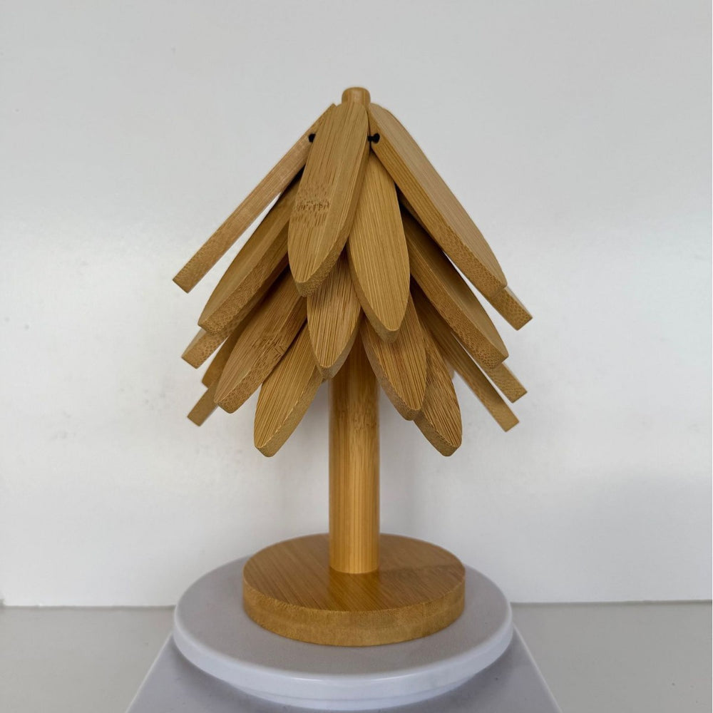 Classy christmas tree insulation mat dining table decoration creative a tree solid wood oven mitts pot holder christmas gift