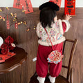 Winternew arrival winter clothing new year jumpsuit baby new year greetings suit outing khaki heroine treasure wedding banquet clothes thick