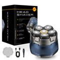 Electric head shaver, self-haircutting device, magnetic six-blade head, washable digital display electric razor