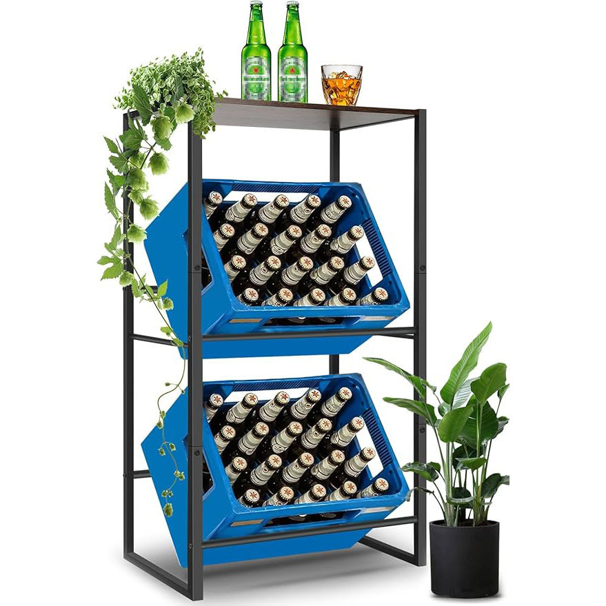 Source Factory Beer Box Storage Rack Iron Kitchen Storage Rack Drinking Water Box Display Rack