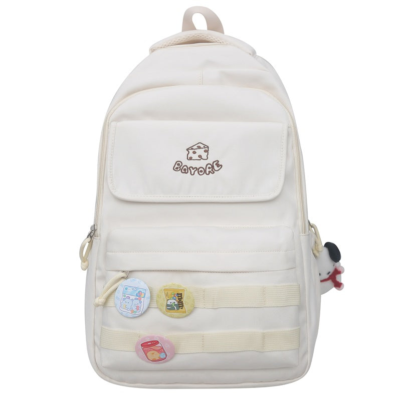 School bag for female high school students Large capacity for junior high school students Girls backpack for primary school students Grades 3-6 Lightweight backpack