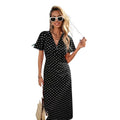 code new arrival  women's original garden of eden v neck short-sleeved silmdress