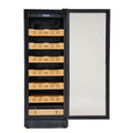 Fesima classy cigar cabinet compressor cigar cabinet mellow cedar wood large capacity fashion black light luxury style moisturizing