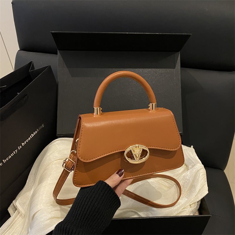 Retro versatile women's bags, high-end niche design 2025 autumn shoulder bags, trendy fashion underarm bags, messenger bags