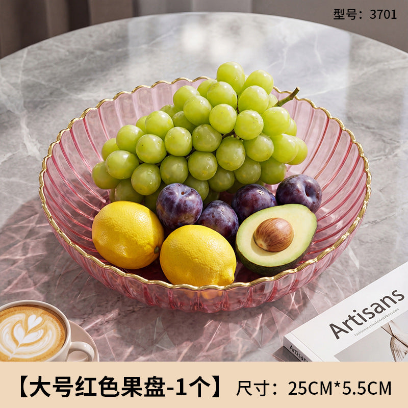 For home plate small creative living room fruit plate accessible luxury good-looking coffee table snack plate melon seeds peanut candy plate