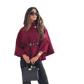 European and american export cross-border  new women's fall/winter woolen coat a-line cape
