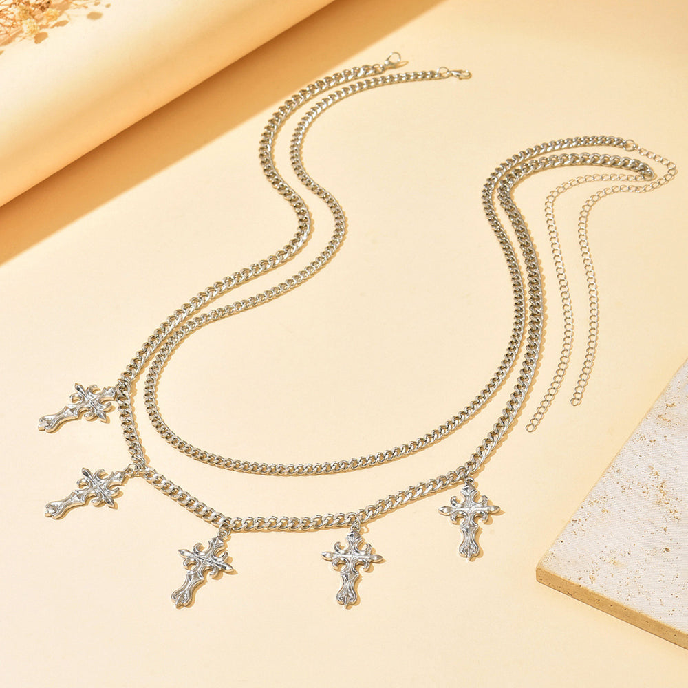 Cross pendant waist chain wholesale european and american cross-border personalized jewelry for women multi-layered design sexy body chain