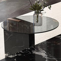 Italian natural luxury stone coffee table living room for homeaccessible luxuryclassy sense house square black rose marble coffee table