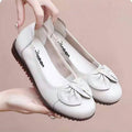 Authentic 2025 spring/autumn new collection genuine soft leather mom shoes - ultra-soft, comfortable, versatile, soft sole flats - women's non-slip moccasins