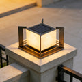 Solar powered pillar lights for villas, entryway doors, premium marble waterproof column lights, diy home construction wall post lights