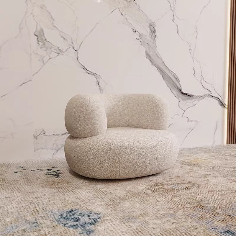 Accessible luxury cashmere fabric curved sofa coffee table modern casual living room beauty salon clothing store furniture popular