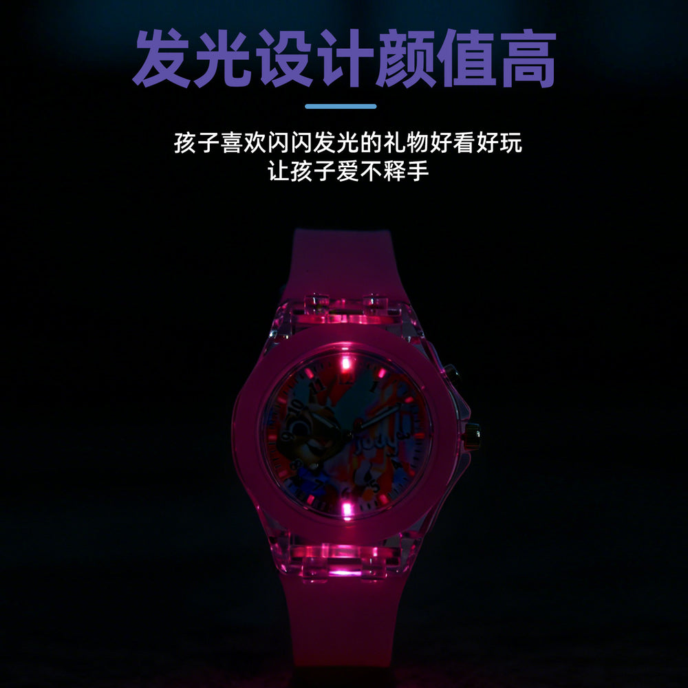 New zootopia 2 cartoon luminous watch - perfect gift for kindergarten and elementary school students - glow-in-the-dark toy analog watch