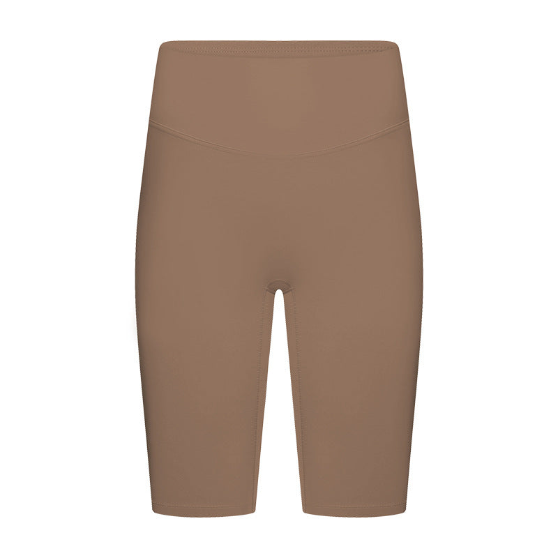 Evrlue seamless anti-roll tummy control butt lifting yoga leggings - stretchy, skin-friendly, women's active 5-inch shorts dk388