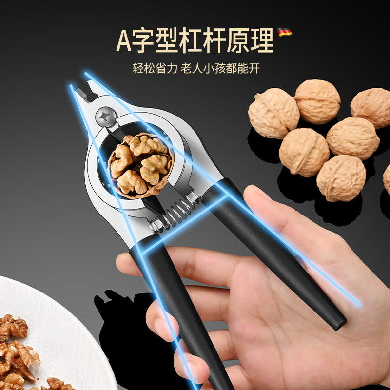 Stainless steel walnut clip household multi-function pliers clip hazelnut shell opener pecan clip nut clip tool