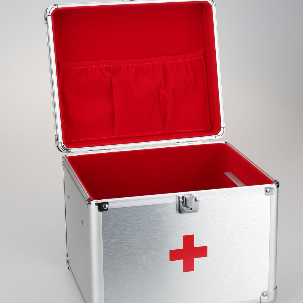 Aluminum alloy medical box, household multi-layer storage box, doctor's visit box, first aid box, small emergency medical box