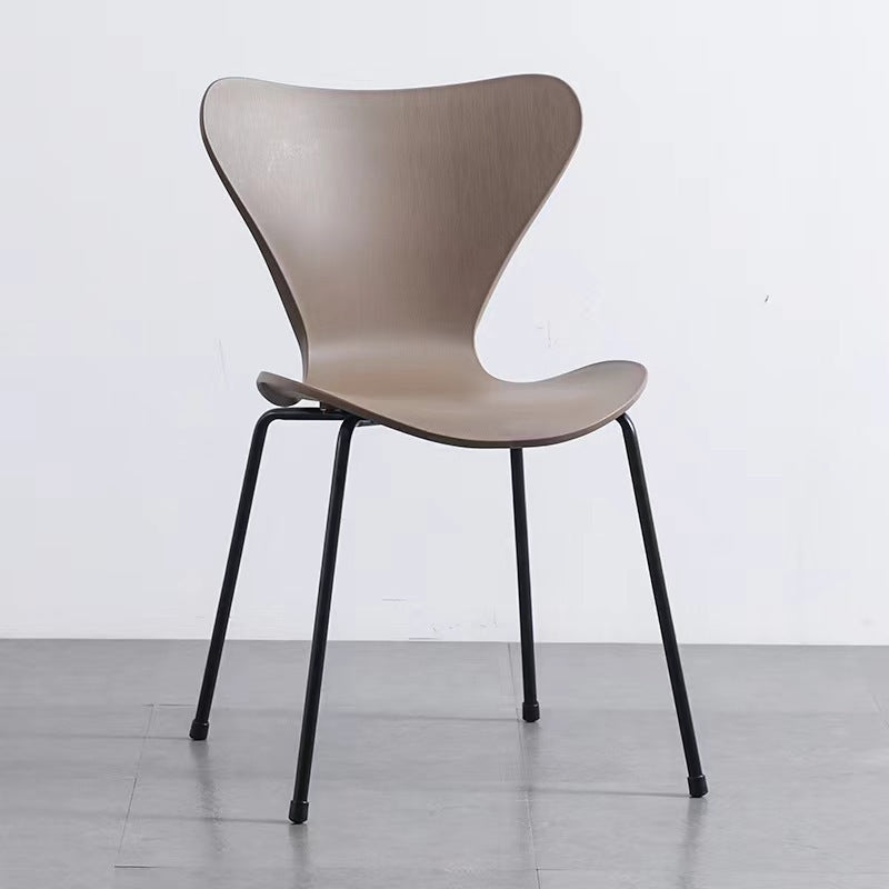 Backrest chair Modern simple casual ins Internet celebrity streamlined negotiation restaurant desk chair Home hotel dining chair