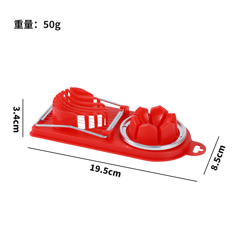 New arrival egg cutting handy gadgetfor homestainless steel 304 two-in-one new arrival preserved egg cutting egg cutting all two commercial use
