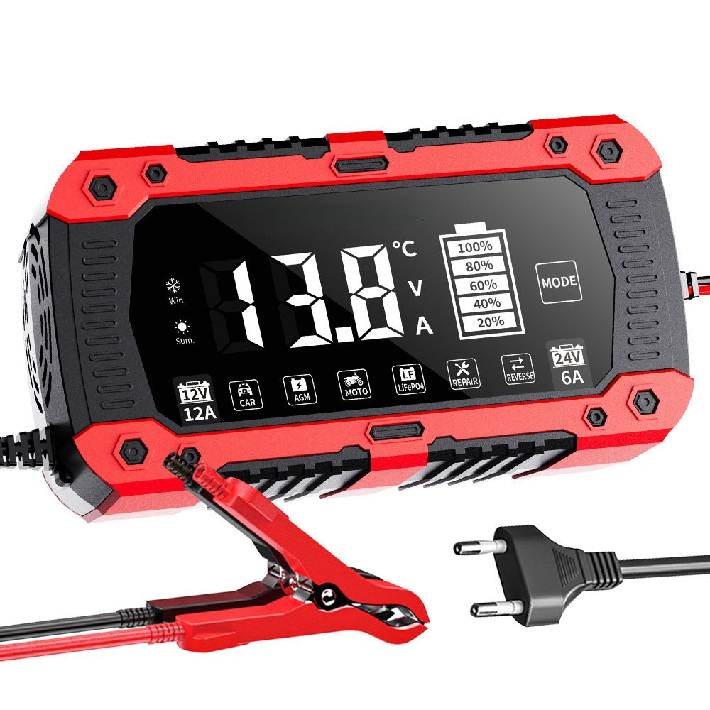 new 12v12a24v6a car and motorcycle battery charger lifepo4 14.6v 29.2v
