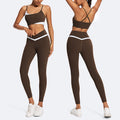 tight yoga wear sports intimates fitness wear high waistslimming look yoga suit guangzhou sports factory personalized