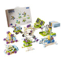 Children's electric educational building blocks - physics gears & mechanical assembly puzzle toy for elementary and middle school students - student-specific diy kit