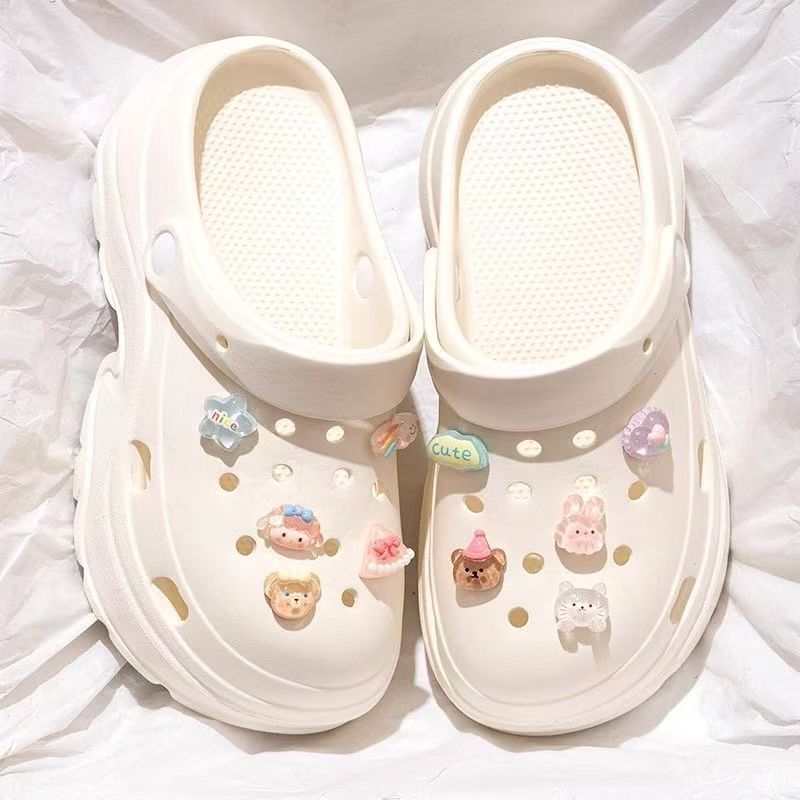 Eva height increasing clogs women's summer thick sole best selling slippers south american export petites outwear beach sandals