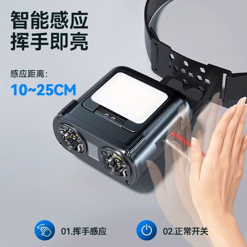 Walson owl pro night fishing strong light headlight induction charging fishing special long battery life cap clip light lighting