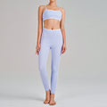 new arrival yoga clothes high waist hip lift tummy control slimming look sling beautiful back running sports intimates bra suit for women