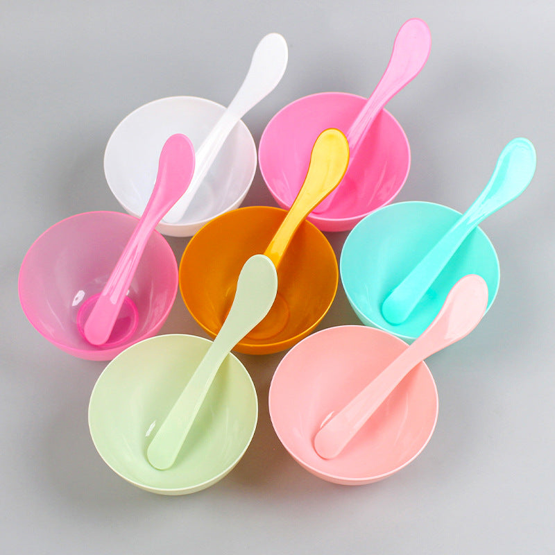 Beauty supplies diy spa mask tools plastic bowl mixing tools mask bowl stirring stick applicator spoon scraper