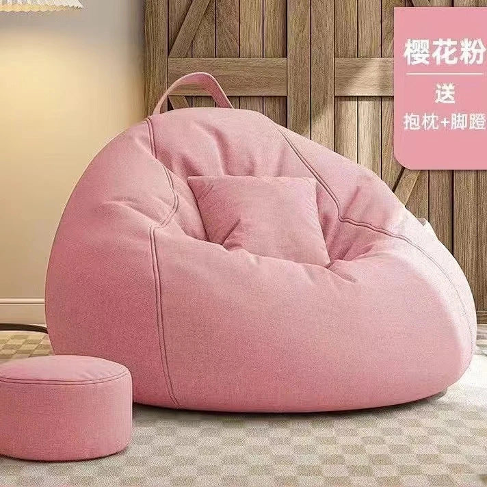 Factory direct lazy sofa single bean bag small apartment living room balcony chair bedroom tatami lounge chair pouf