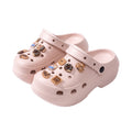 Thick sole crocs women's toe cap non-slip deodorizing filter not tired feet summer 2025new arrivalfashion slippers women's outwear